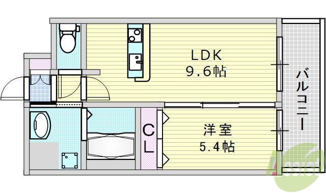 ディームス江坂の間取り