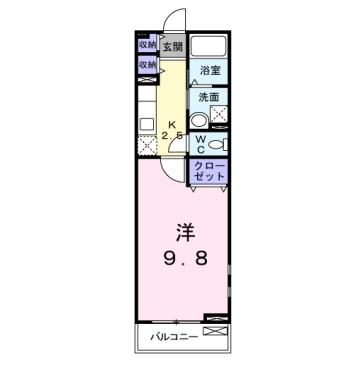 シャロル若里の間取り