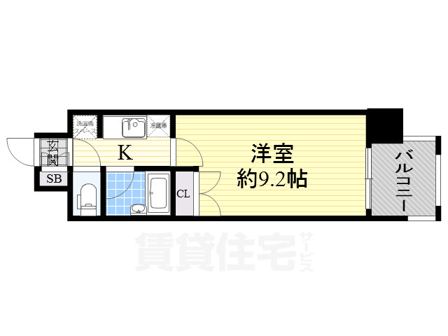 パークフラッツ江坂の間取り