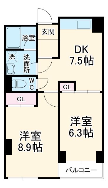 フォンテーヌナウの間取り