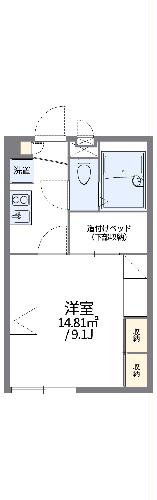 レオパレス袋井駅南の間取り