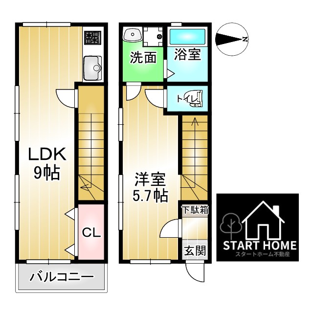 カオス藍住Cの間取り