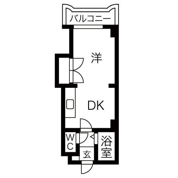 札幌市中央区南十一条西のマンションの間取り