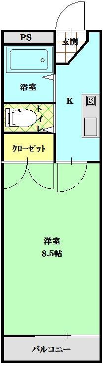 フリーダムヒル中野栄Ｂ棟の間取り