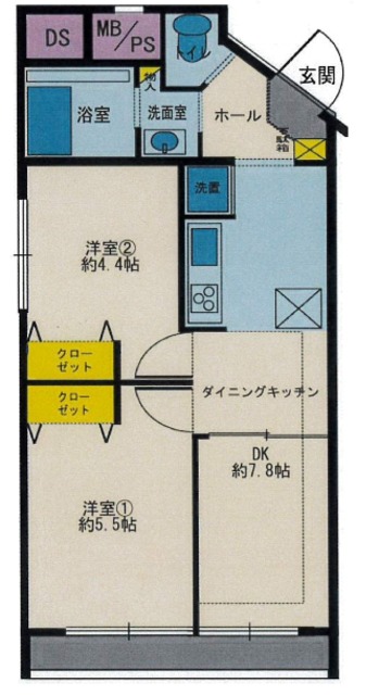 諏訪坂ハイツの間取り