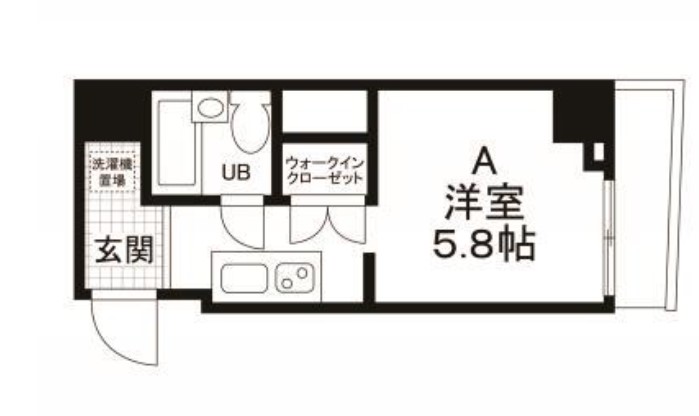 中央区八丁堀のマンションの間取り