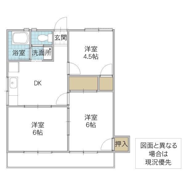 サンハイツ松葉の間取り