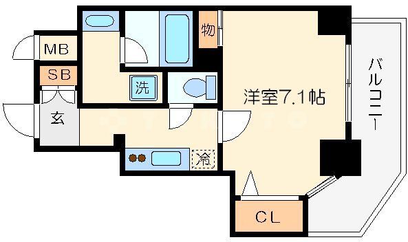 エスライズ本町東の間取り