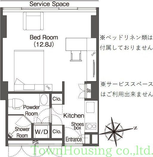 港区港南のマンションの間取り