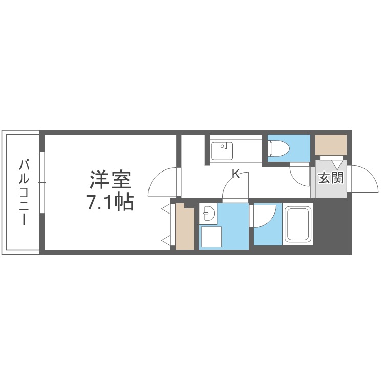 Ｓ－ＲＥＳＩＤＥＮＣＥ北円山ａｌｅｓｉａの間取り