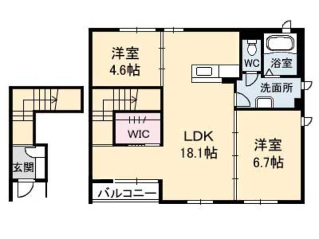 シャーメゾン　コラム　Ａ棟の間取り