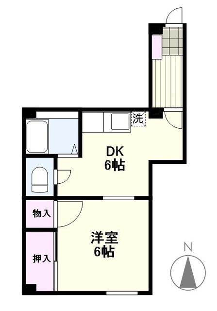 横浜市都筑区池辺町のマンションの間取り