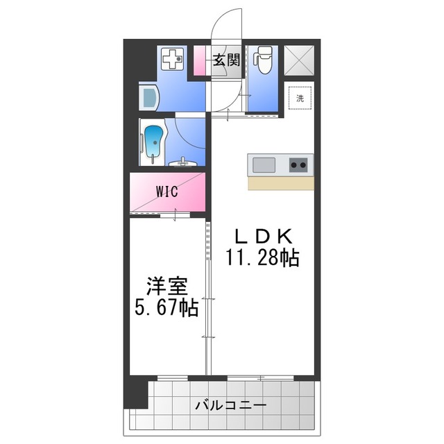 プレジオ森河内ASIANの間取り