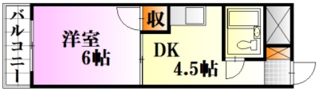 広島市西区庚午北のマンションの間取り