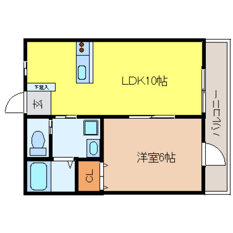 グランディス宮西壱番館の間取り