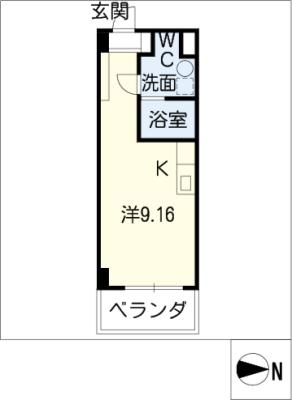 クオリア茜部の間取り