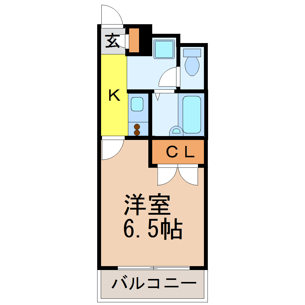 名古屋市昭和区雪見町のマンションの間取り