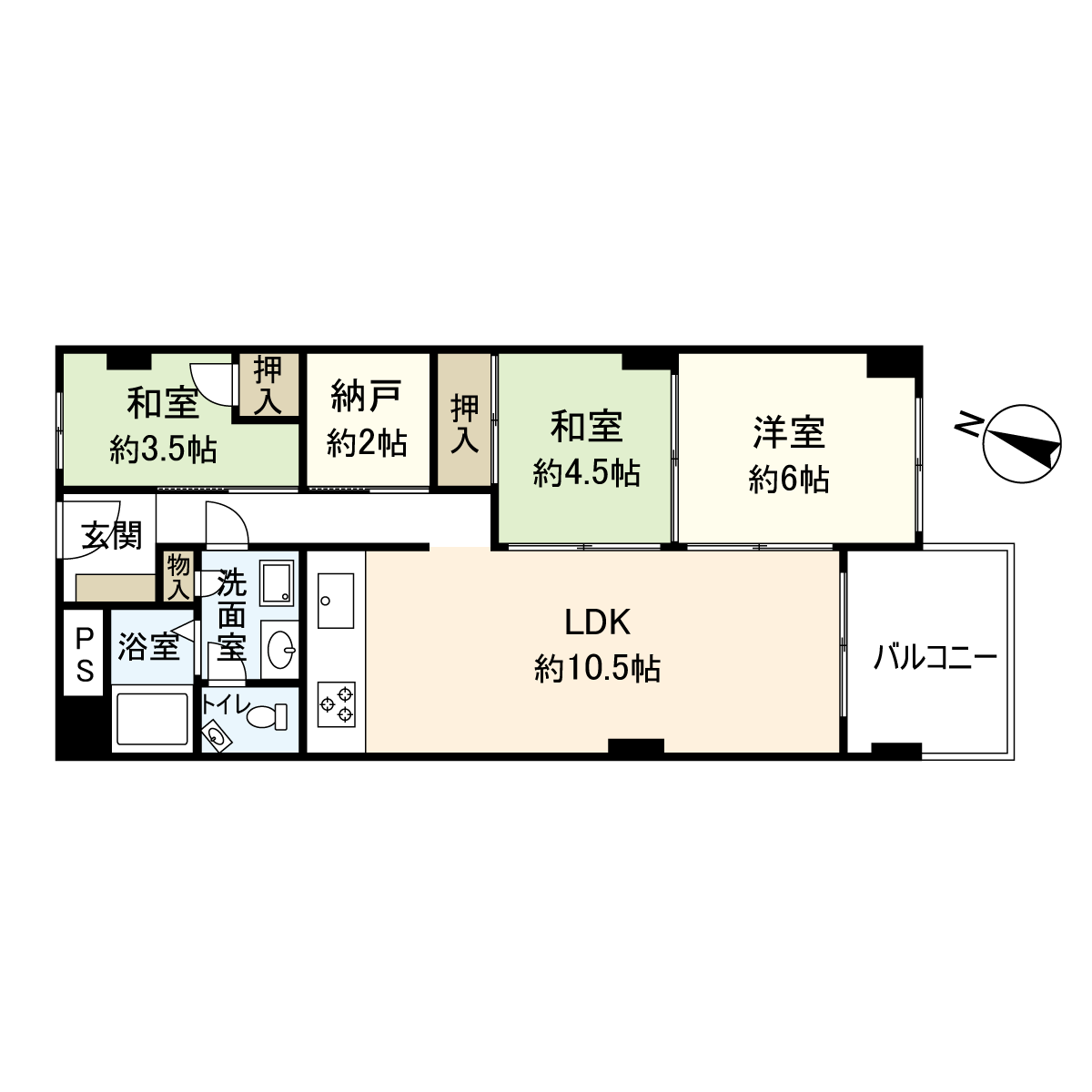 東山ハイツの間取り