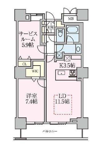 ロイヤルパークスタワー南千住の間取り