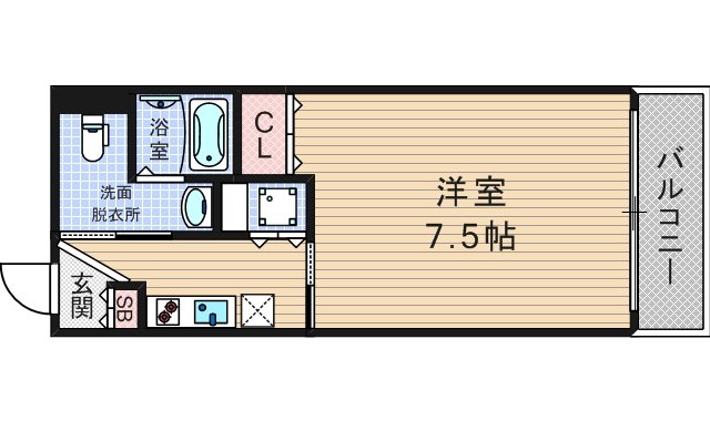 エスライズ四ツ橋の間取り