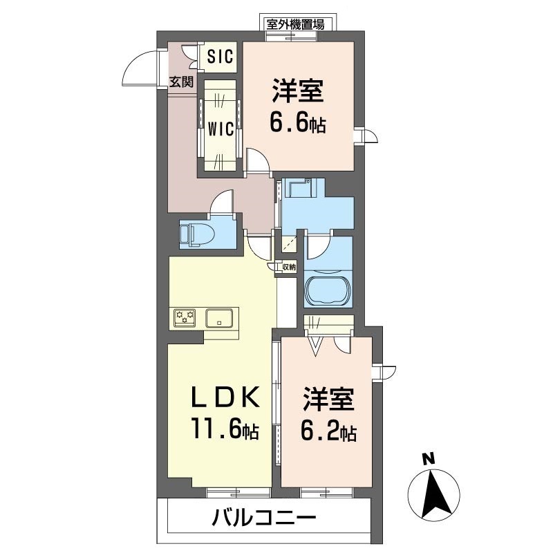 ラグジュリアス光丘の間取り