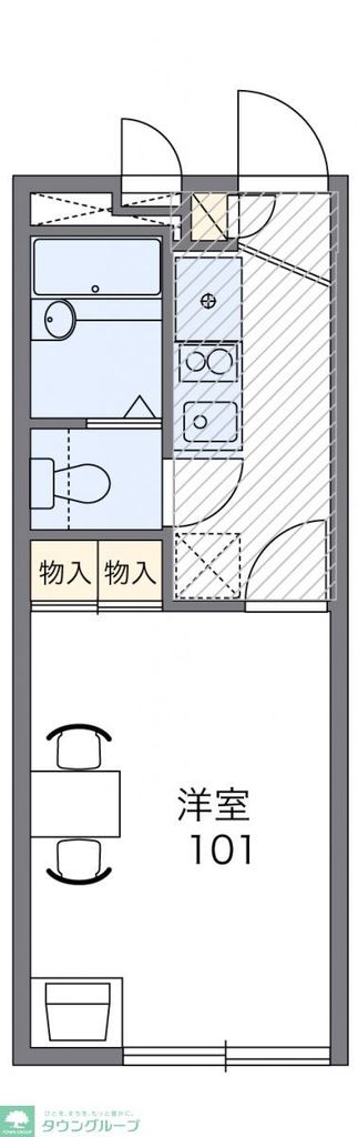 レオパレス幕張西の間取り