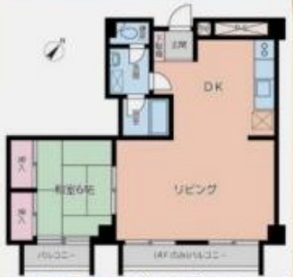 埼玉県蕨市北町１（マンション）の賃貸物件の間取り