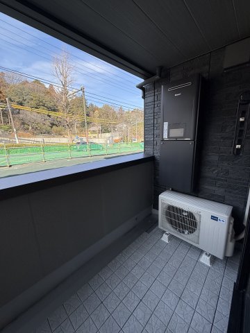 バルコニー　※建築中写真