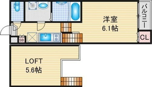 ハーモニーテラス荒中町の間取り