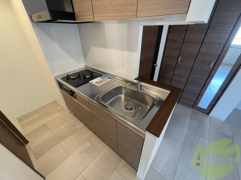 キッチン　２口システムキッチンなので、すぐお料理に使えます！