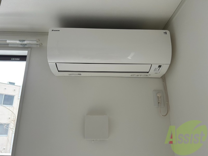 その他設備　エアコンも設置済みです。入居後すぐに使えますね。