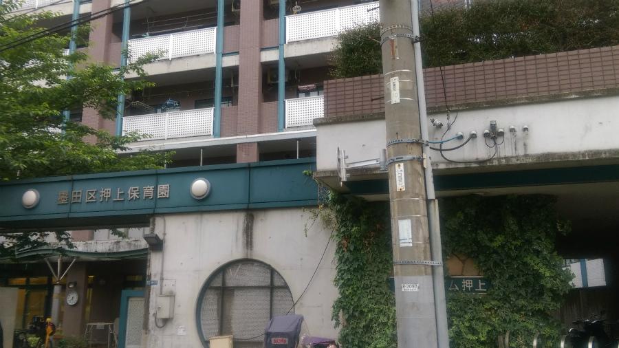 幼稚園・保育園　押上保育園（幼稚園・保育園）まで624m