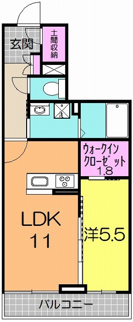 ロッソ富沢の間取り写真