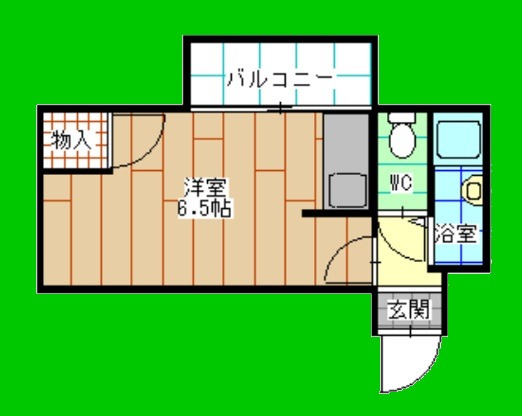 地下鉄空港線 西新駅 徒歩10分 4階建 築32年の間取り写真