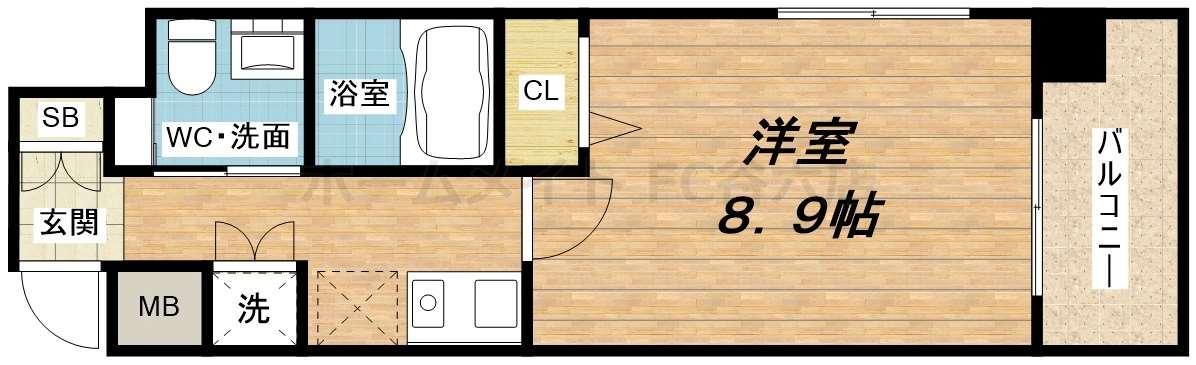 ディナスティ松屋町IIの間取り写真