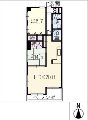 アルス住吉の間取り写真