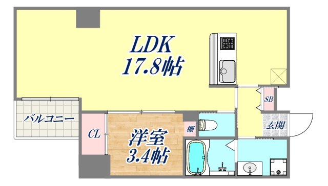 zonna神戸磯上通の間取り写真