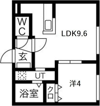 ぴあ南17条の間取り写真
