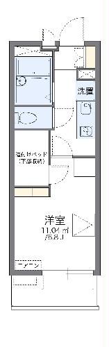 レオパレスプロスペラーレの間取り写真