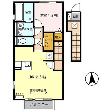 セジュール西土井の間取り写真