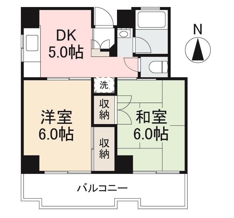 セントラルハイツ栗林の間取り写真