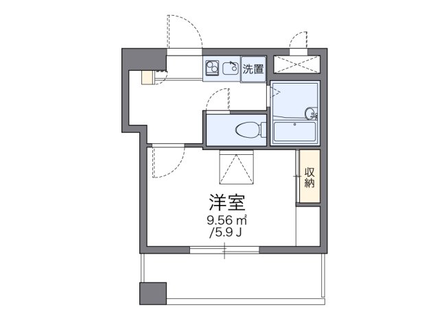 レオパレスアストラーレ茶屋町東の間取り写真