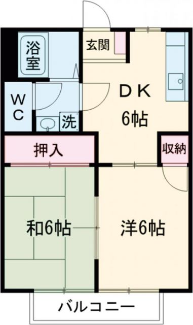 コーポラス見川 C棟の間取り写真
