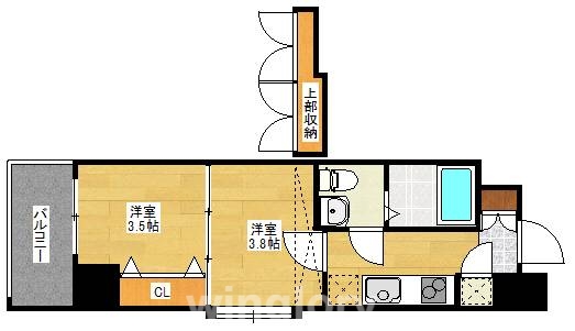 No.67 BENEFIT 21 博多の間取り写真