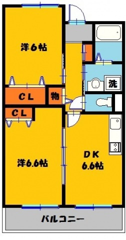 スプランドールSマンションの間取り写真