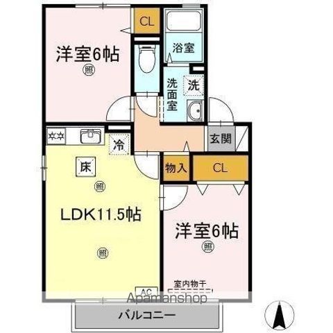 クラウディア C棟の間取り写真