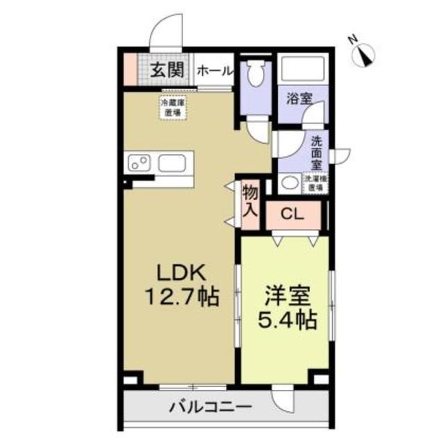 レザン東長沼の間取り写真