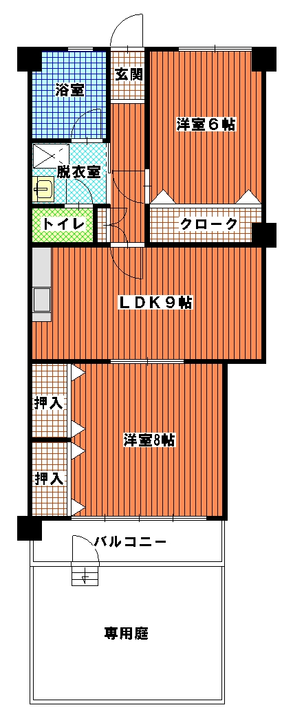 荒江マンションの間取り