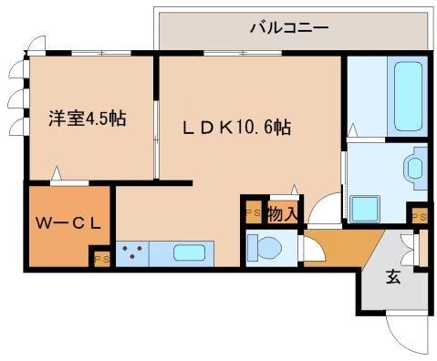 Chouchouにおの浜の間取り