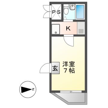 打中スカイマンションIの間取り